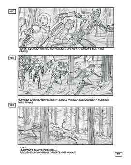 Storyboard de ROBOPOCALYPSE de SETEVEN SPIELBERG. 4
