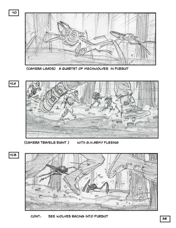 Storyboard de ROBOPOCALYPSE de SETEVEN SPIELBERG. 3