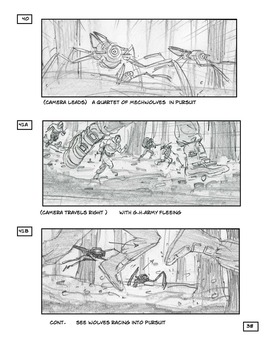 Storyboard de ROBOPOCALYPSE de SETEVEN SPIELBERG. 3