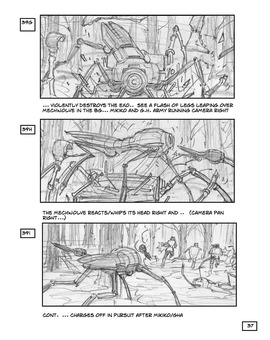 Storyboard de ROBOPOCALYPSE de SETEVEN SPIELBERG. 2