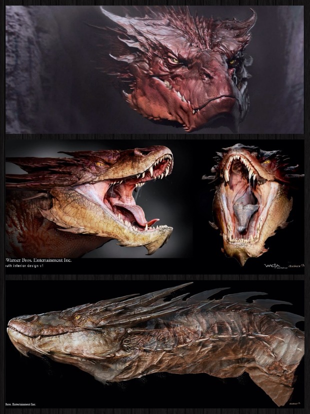 SMAUG concept art de ANDREW BAKER