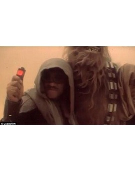 CHEWBACCA y LANDO en una tormenta de arena que no vimos. STAR WARS VI