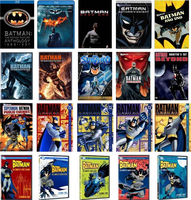 Mi colección de DVD y BD de Batman