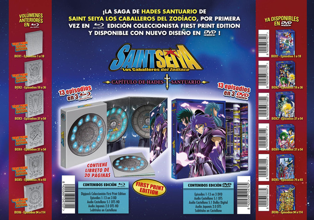 Saint Seiya Saga de Hades en Blu-Ray