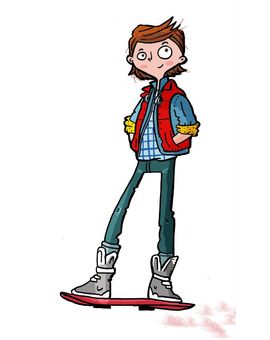 Marty McFly (ilustración de Madame Cuchuflette)