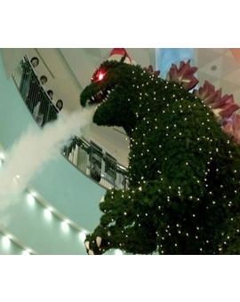 pedazo de arbol de navidad en tokio de godzila