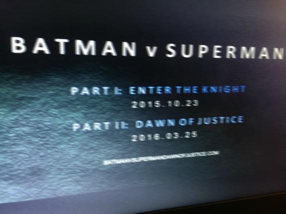 Batman V Superman ¿dividida en 2 partes ?