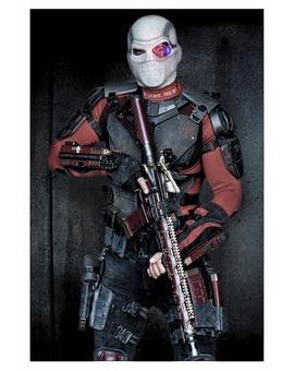 Will Smith completamente caracterizado de Deadshot 