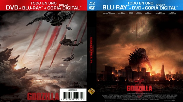 ¡¡ATENCIÓN!! : Warner ha decidido empezar a publicar como sera la caratula de sus proximos estrenos en blu ray . la primera es : GODZILLA 