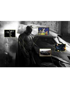 a que pertenece cada elemento en el nuevo traje y batmovil de batman