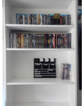 Mi colección completa de películas en mi nueva estantería