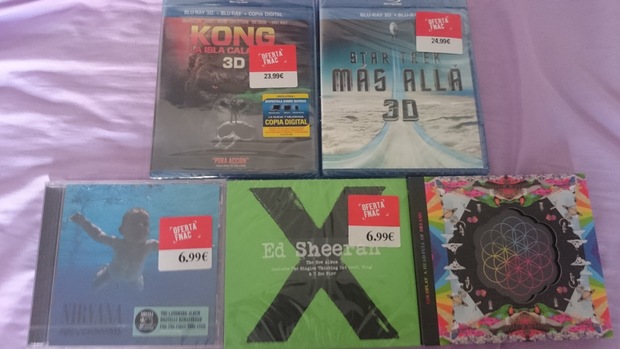 Compritas de ayer en el 70% de fnac y los 4 por 20€ en CD's