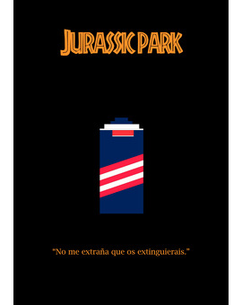 Póster minimalista de Jurassic Park
