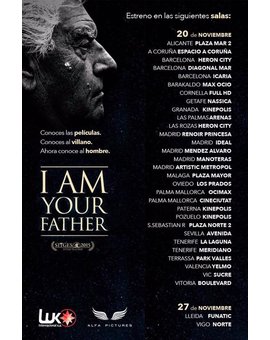 I AM YOUR FATHER... 20 DE NOVIEMBRE EN CINES