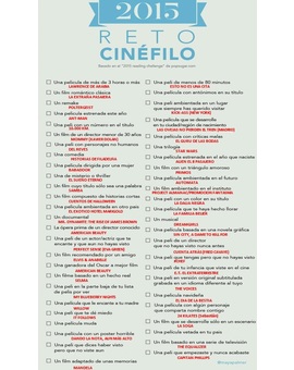 RETO CINEFILO 2015... ¿LLEGASTEIS A HACERLO?