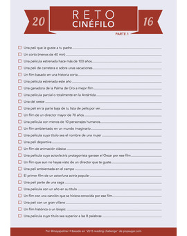 RETO CINEFILO 2016 PARTE 1