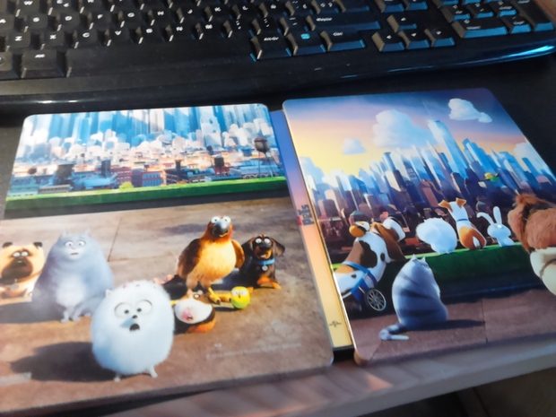 MASCOTAS STEELBOOK Con titulo en el lomo